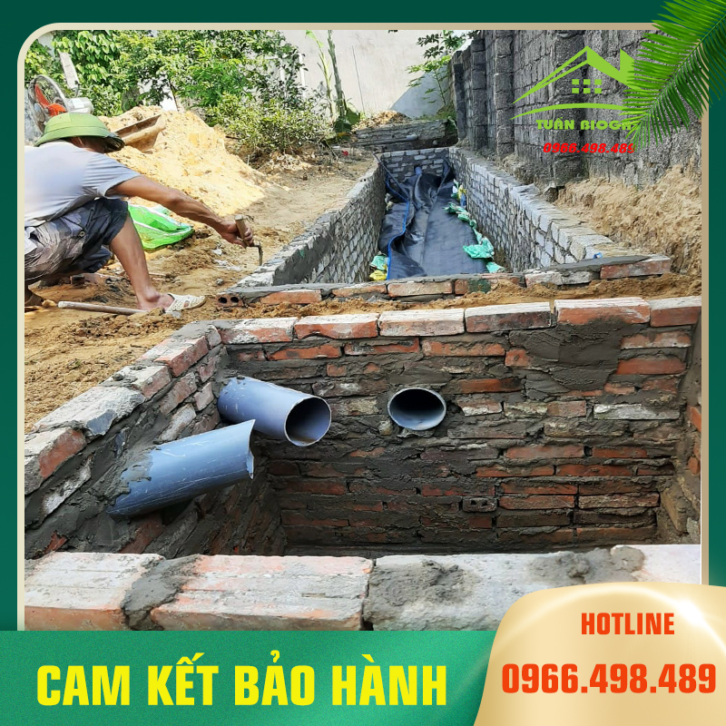 Hầm biogas hộ gia đình chính hãng bằng túi ủ chuyên dụng mới nhất 2021